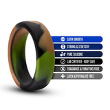 Blush Performance Silicone Camo Cock Ring Stretchy Camouflage Penis Erection Enhancer Aid