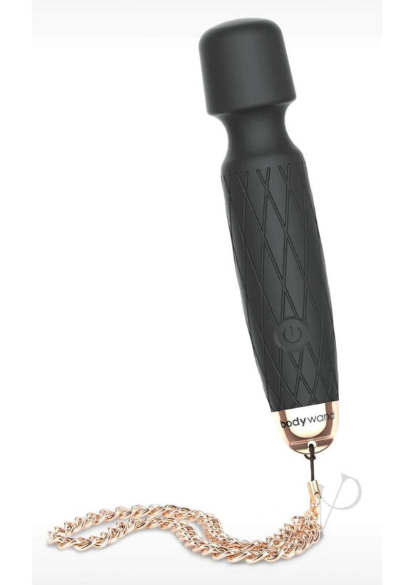 Bodywand Luxe Mini Black Wand Massage Vibrator Chic Vibe USB Rechargeable
