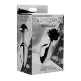 Booty Sparks Black Rose Butt Plug Size Medium Metal Gothic Anal Sex Play
