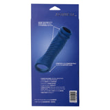 CalExotics Admiral Blue Liquid Silicone Wave Extension Penis Sleeve Ribbed Cock Sheath