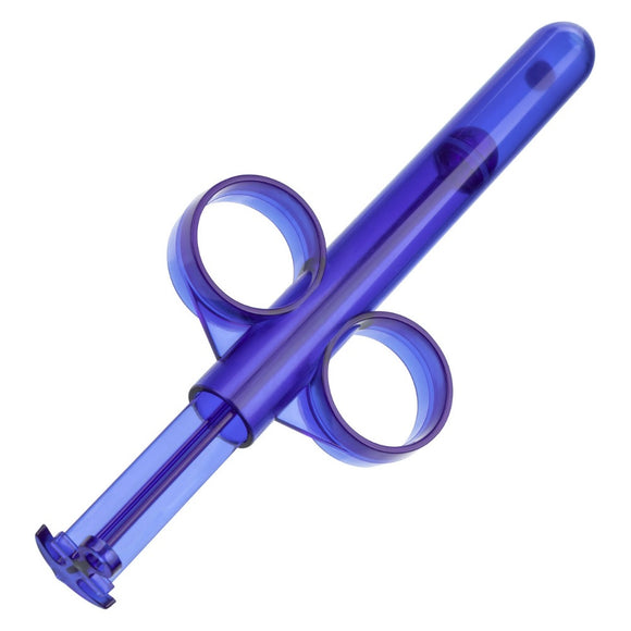 CalExotics Admiral Lube Tube Reusable Lubricant Dispenser Blue Syringe Launcher