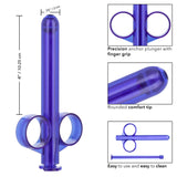 CalExotics Admiral Lube Tube Reusable Lubricant Dispenser Blue Syringe Launcher