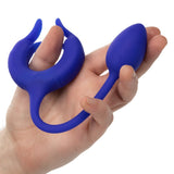 CalExotics Admiral Plug & Play Blue Silicone Cock Ring Vibrator Weighted Anal Egg Probe USB Sex Toy