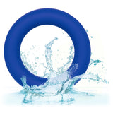 Calexotics Admiral Universal Blue Cock Ring Set 3 Size Reusable Penis Band Erection Aid