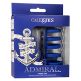 CalExotics Admiral Xtreme Cock Cage Soft Blue Silicone Penis Erection Multi Ring Orgasm Enhancer