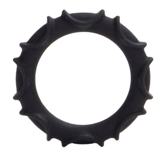 CalExotics Atlas Silicone Cock Ring Penis Erection Band Ribbed Stretchy Orgasm Enhancer