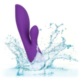 CalExotics Aura Dual Lover Rabbit Vibrator Purple Bunny Stimulator Waterproof USB Rechargeable Sex Toy