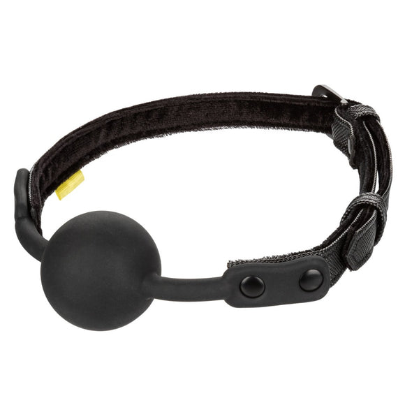 Calexotics Boundless Silicone Ball Mouth Gag Vegan Leather Strap Bondage BDSM Fetish Play