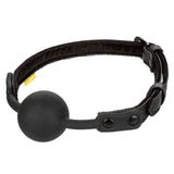 Calexotics Boundless Silicone Ball Mouth Gag Vegan Leather Strap Bondage BDSM Fetish Play