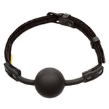 Calexotics Boundless Silicone Ball Mouth Gag Vegan Leather Strap Bondage BDSM Fetish Play