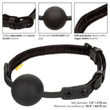 Calexotics Boundless Silicone Ball Mouth Gag Vegan Leather Strap Bondage BDSM Fetish Play
