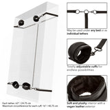 CalExotics Boundless Bed Restraint Wrist Ankle Cuff Bondage Mattress Tether System BDSM