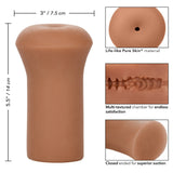 CalExotics Boundless Stroker Brown Skin Tone Pocket Masturbation Sleeve Fun Sex Toy