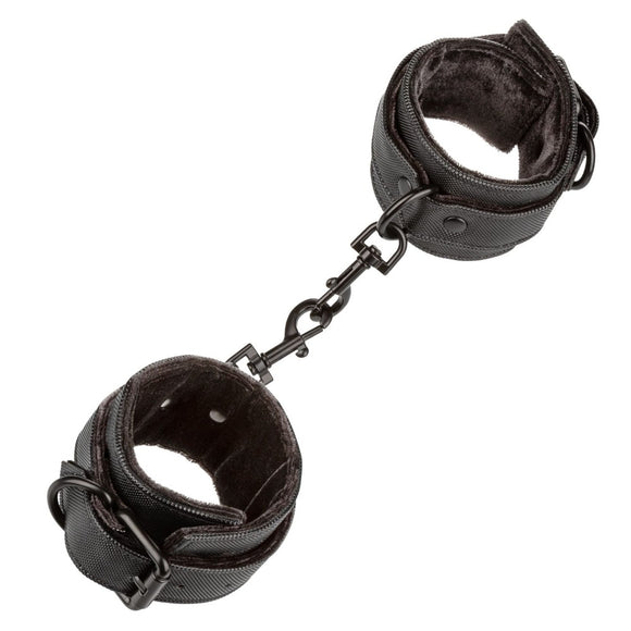 Boundless Wrist Cuffs Vegan Leather Adjustable Buckle Plush Padded Kinky Bondage