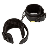 Boundless Wrist Cuffs Vegan Leather Adjustable Buckle Plush Padded Kinky Bondage