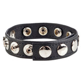 CalExotics Colt Leather Cock and Ball Strap Adjustable 8 Snap Fastening Bondage Ring