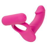 CalExotics Double Diver Rechargeable Cock Ring Anal Penetration Vibrating DP Couples Sex Toy
