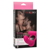 CalExotics Double Diver Rechargeable Cock Ring Anal Penetration Vibrating DP Couples Sex Toy