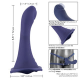 Her Royal Harness Thumper Strap On Vibrator Dildo Blue G Spot Probe Couples Sex Toy