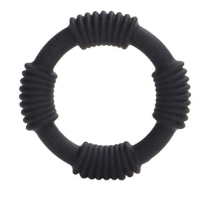 Calexotics Hercules Silicone Cock Ring Penis Erection Band Ribbed Orgasm Enhancer