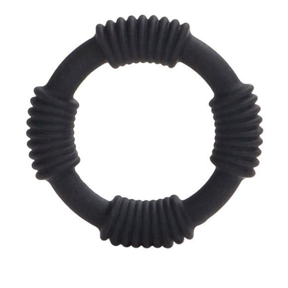Calexotics Hercules Silicone Cock Ring Penis Erection Band Ribbed Orgasm Enhancer