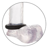 CalExotics Link Up Ultra Soft Supreme Cock Ring Set Black Silicone 3 Size Penis Bands Mens Erection Aid