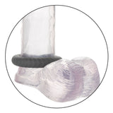CalExotics Link Up Ultimate Cock Ring Set Ultra Soft Spiral Grey Silicone 3 Size Penis Bands Erection Aid