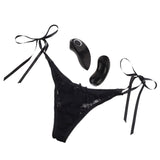 Calexotics Remote Control Vibe Thong Vibrator Bullet Womens Little Black Panties Sex Toy