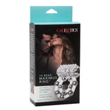 CalExotics Maximus Enhancement Vibrating Dual Cock Ring 10 Stroker Bead Penis Erection Band