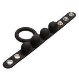 Calexotics Medium Weighted Cock Ring Ball Stretcher Testicle Scrotum Black Penis Bondage Strap