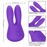 CalExotics Mini Marvels Marvelous Bunny Clitoral Vibrator Purple Rabbit Cute Travel USB Sex Toy
