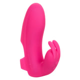 Calexotics Mini Marvels Marvelous Pleaser Rabbit Finger Vibrator Pink Silicone Fun USB Sex Toy