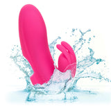 Calexotics Mini Marvels Marvelous Pleaser Rabbit Finger Vibrator Pink Silicone Fun USB Sex Toy