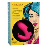 Calexotics Mini Marvels Marvelous Pleaser Rabbit Finger Vibrator Pink Silicone Fun USB Sex Toy