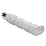 Calexotics Naughty Screwnicorn Majestic Unicorn Horn G-Spot Vibrator Silver Glitter Sex Toy
