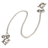 CalExotics Nipple Grips 4-Point Nipple Screw Press Clamps Metal Chain Bells Fetish Play