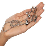 CalExotics Nipple Grips 4-Point Nipple Screw Press Clamps Metal Chain Bells Fetish Play