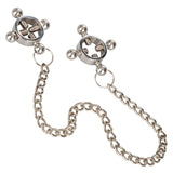 Calexotics Nipple Grips Stainless Steel 4 Point Screw Press Chain Vice Clamps Fetish BDSM