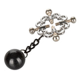 CalExotics Nipple Grips 4 Point Screw Press Metal Ball Weight Adjustable Clamps Arousal Fetish Play