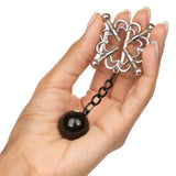 CalExotics Nipple Grips 4 Point Screw Press Metal Ball Weight Adjustable Clamps Arousal Fetish Play