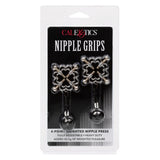 CalExotics Nipple Grips 4 Point Screw Press Metal Ball Weight Adjustable Clamps Arousal Fetish Play