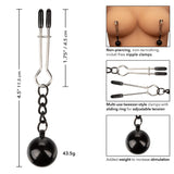 CalExotics Nipple Grips Weighted Tweezer Adjustable Nipple Clamps Bondage BDSM Play