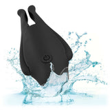 CalExotics Nipple Play Nipplettes Vibrating Black Nipple Clamps USB Rechargeable Wireless BDSM Teasers