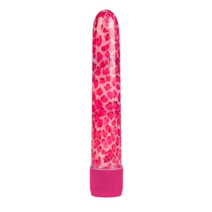 Pink Leopard Print Classic 8" Vibrator Exotic Massager Cute Turbo Fun Sex Toy