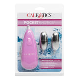 CalExotics Pocket Exotics Waterproof Double Silver Bullets 2 Speed Twin Egg Mini Massager Vibrator Sex Toy