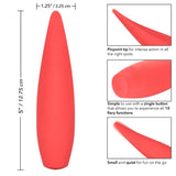 CalExotics Red Hot Ember Flame Vibrator Soft Flicker Clitoral Tongue Massager Fun Sex Toy