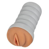 Ribbed Gripper Tight Pussy Grip Brown Skin Masturbator Vagina Stroker Sex Toy