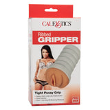 CalExotics Ribbed Gripper Tight Pussy Grip Brown Skin Masturbator Vagina Stroker Sex Toy