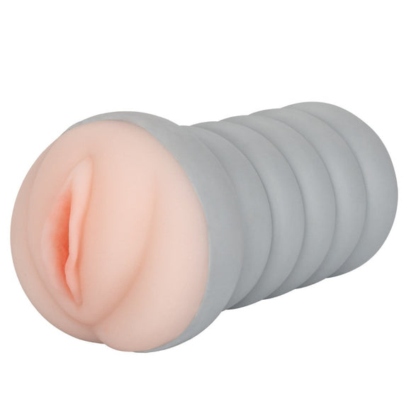 CalExotics Ribbed Gripper Tight Pussy Grip Ivory Skin Masturbator Vagina Stroker Sex Toy