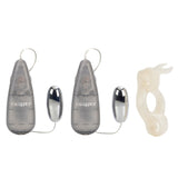 CalExotics Rockin' Rabbit Vibrating Cock Ring Wired Bullet Couples Toy